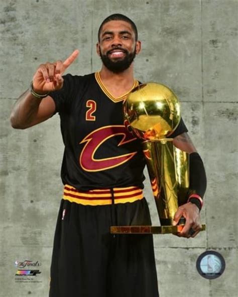 Kyrie Irving With The Nba Championship Trophy Game 7 Of The 2016 Nba