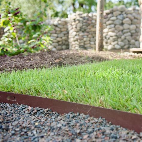 Vevor X 39 Steel Lawn Edging Garden Edging Border Landscaping Metal Edging Brown Lawn Edge For