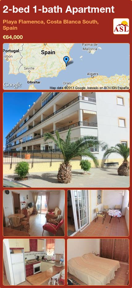 2 Bed 1 Bath Apartment In Playa Flamenca Costa Blanca South Spain €