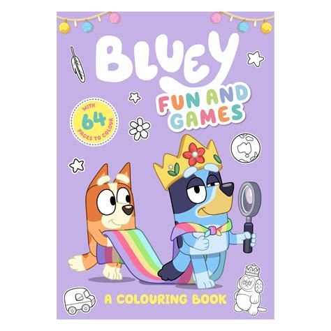 Bluey Fun And Games Colouring Book By Penguin At Toys R Us