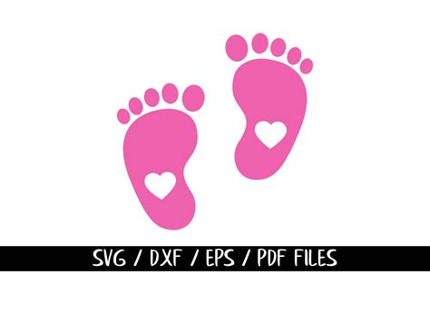 Baby Feet Svg Baby Shower Svg For Silhouette Newborn Svg Etsy Winder