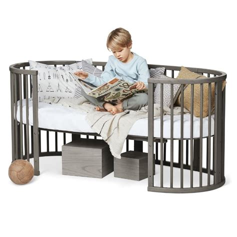 Stokke Sleepi Modern Classic Baby Crib Hazy Grey Kathy Kuo Home