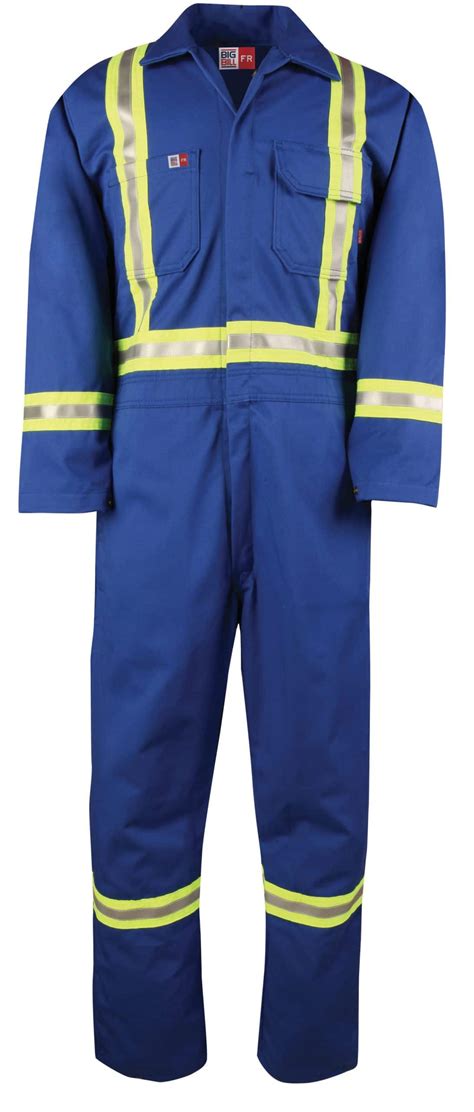 Big Bill Fr Work Coverall With Reflective Material 7 Oz Brasco Safety