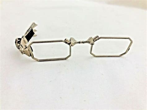Vintage Art Deco Folding Lorgnette Opera Glasses With Marcasite Ebay