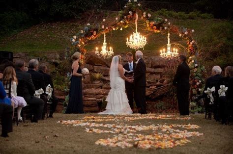 With no venue cost, few rules and little design restrictions, you have the freedom to transform your. A Fall Outdoor Wedding