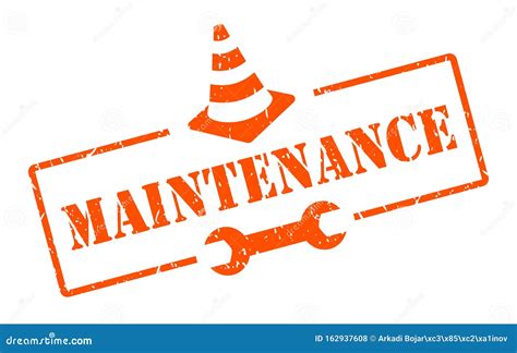 Maintenance Vector Sign Stock Vector Illustration Of Order 162937608