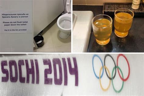 Sochi Winter Olympics 2014 Hotels From Yellow Water To No Flushing Toilets Twitter Exposes