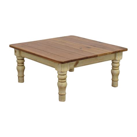 Ethan allen wood & glass coffee table $750 38ʺw × 38ʺd × 17ʺh coral gables, fl tables > coffee tables ethan. 90% OFF - Ethan Allen Ethan Allen Farmhouse Cherry Wood ...