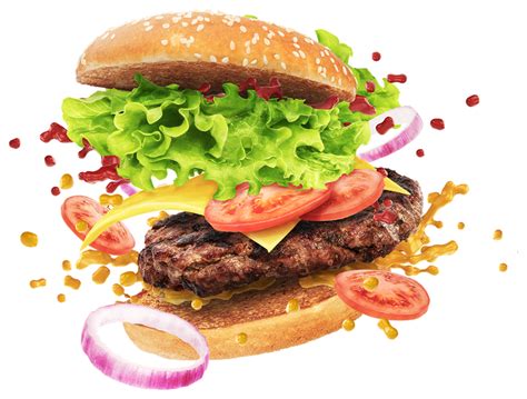 Burger Png Png Images Yellow Images Burger Vegan Grocery Burger Images