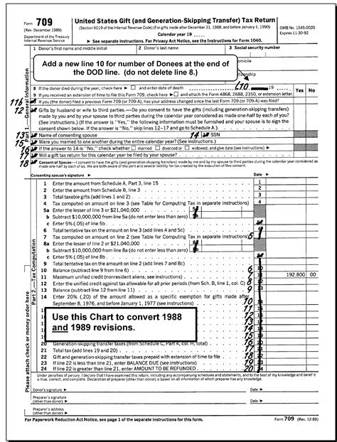 Federal T Tax Return Form 709 T Ftempo