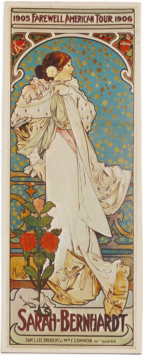 Sarah Bernhardt Farewell American Tour 1906sandy Val Art Nouveau
