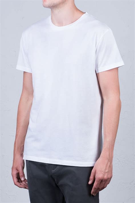 Mens Slouch Crew Tee In White Available Now At Lot78com Tees Mens
