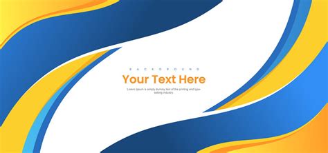 Yellow And Blue Vector Abstract Background Powerpoint Poster Memphis