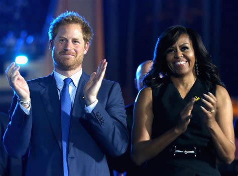 michelle obama helps prince harry kick off the 2016 invictus games e news uk