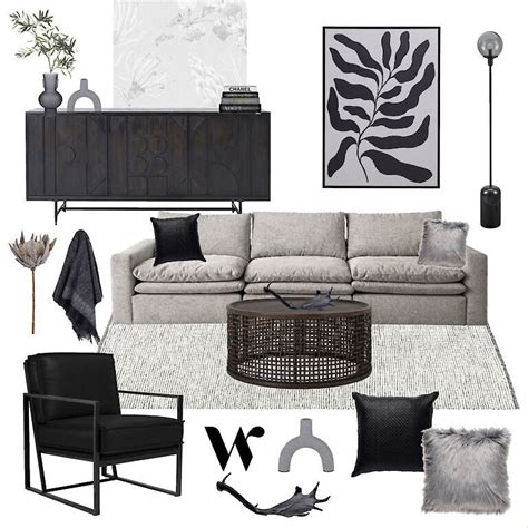 Interiors Moodboard Shop The Look Shade Of Grey — The Whole Room