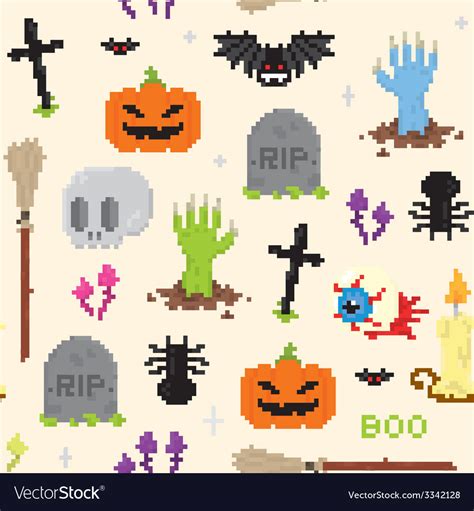 Halloween Pixel Art Wallpaper