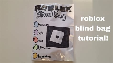 Roblox Blind Bag Tutorial🤍asmr Youtube