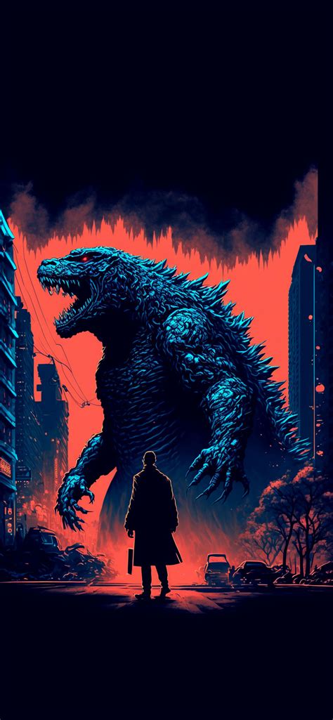 Godzilla In City Aesthetic Wallpapers Godzilla Wallpapers Iphone