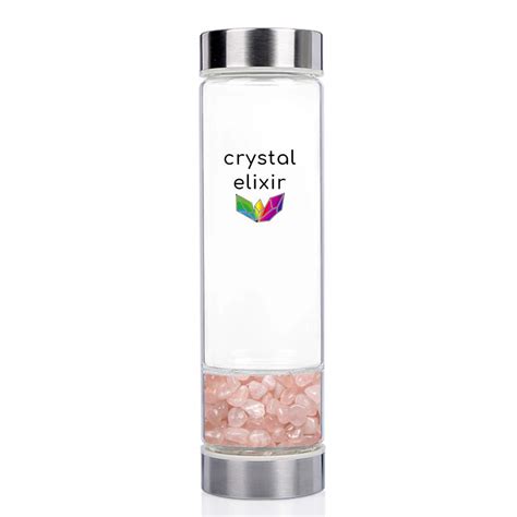 BUY CRYSTAL ELIXIR Water Bottle Amethyst Rose Quartz Citrine