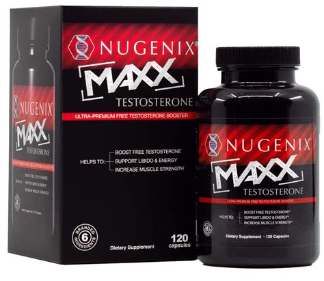 Nugenix Maxx Testosterone Hardcore Mens Testosterone Booster 120 Capsu