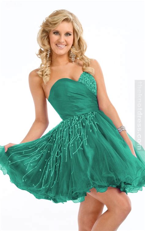 Dark Green Princess Knee Length Sweetheart Dress Cheap Party Dresses Uk