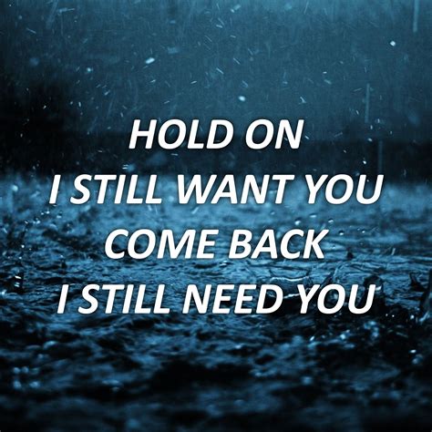 hold on i still want you lyrics