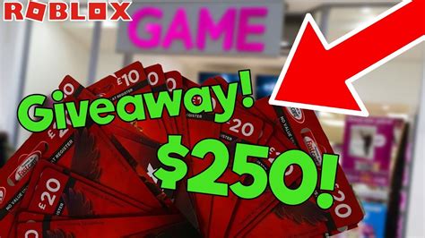 Buying 250 Worth Of Robux Roblox T Cards And Giving Them Away