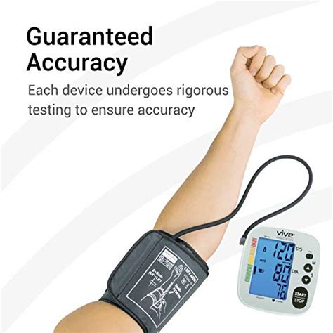 Vive Precision Blood Pressure Cuff Heart Rate Monitor Machine