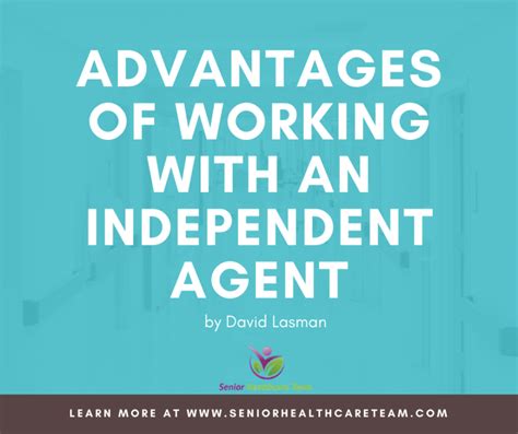 Simply put, as stated on investopedia, independent insurance agents, like independent financial advisors, are thought to be able to provide their clients. Advantages of Working with an Independent Agent - Senior ...