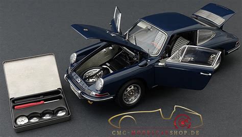 Cmc Porsche 901 Serie 1964 Baliblue Interior Leather Black Cmc M 067
