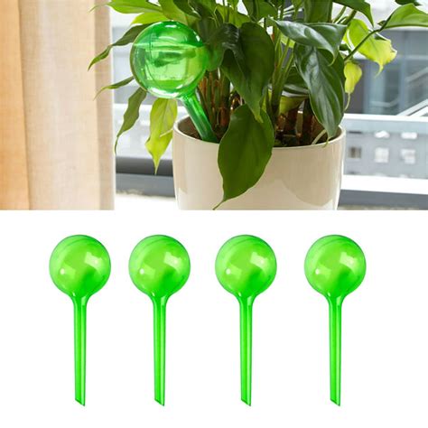 Bangcool 4pcs Plant Globes Simulated Glass Ball Automatic Outdoor Water