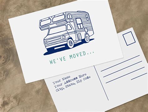 Moving Announcement Postcard Custom Made Moving Card Just Moved