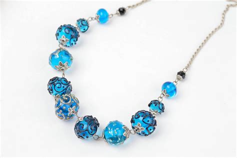 Buy Handmade Beaded Necklace Glass Bead Necklace Design Cool Jewelry