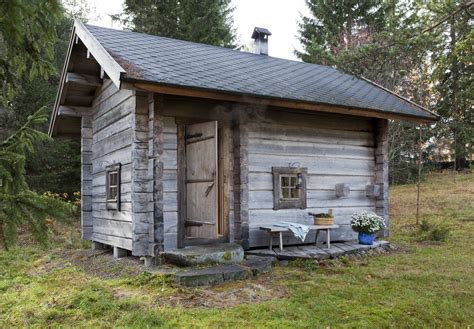 Exterior Of The Traditional Juuka Based Smoke Sauna