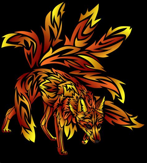 Fire Nine Tailed Fox Tattoo By Blue Storm Spirit On Deviantart