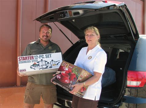 Rotary Club Of Lancaster Donates New Household Items To Airmens Attic