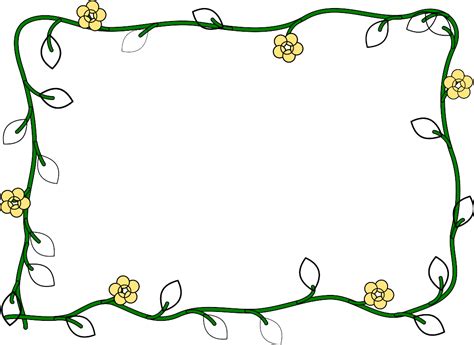Flower Borders For Word Document Clipart Best