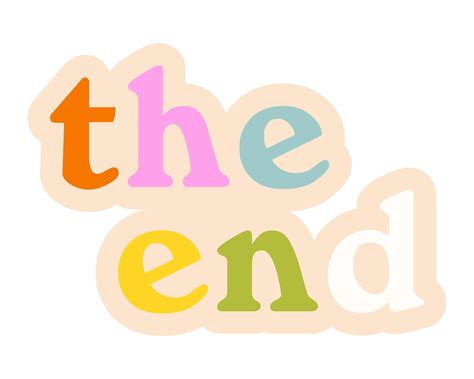 Happy The End Sticker By Katie Thierjung The Uncommon Place For Ios