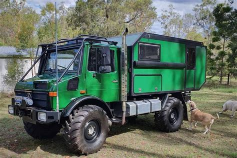This Green Mercedes Benz Unimog Campervan Conversion Is Up For Sale