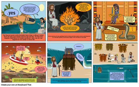 The Story Of Moses Storyboard By Natalie Zahra