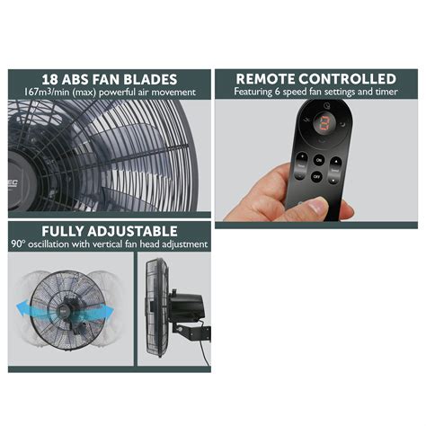 Arlec Grid Connect Smart 45cm Dc Wall Fan Bunnings Australia