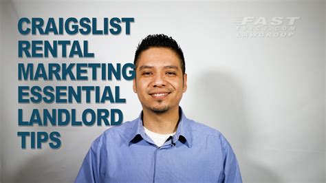 Craigslist Rental Marketing - Essential Landlord Tips - YouTube