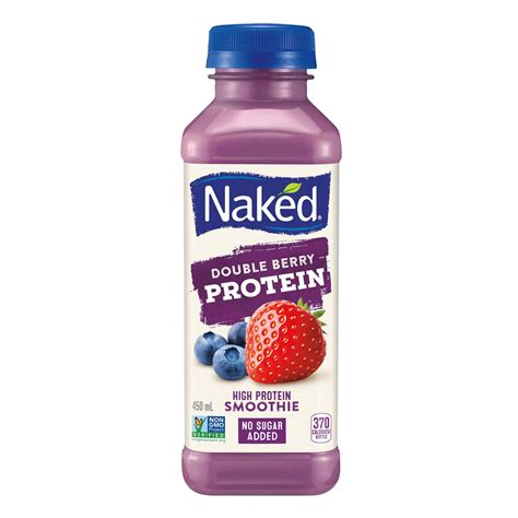 Naked Double Berry Protein Smoothie 450 ML Bottle Walmart Canada