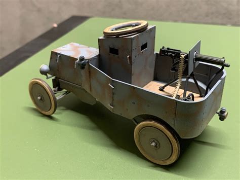 Amps Reviews Icm 135 Model T Rnas Armoured Car With British Tank