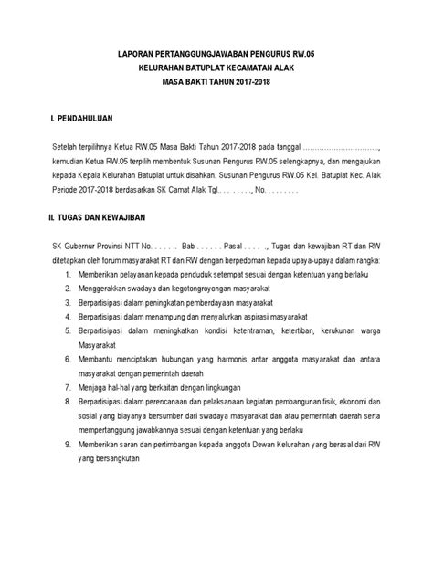 We did not find results for: Contoh Laporan Pertanggungjawaban Ketua Rt - Seputar Laporan