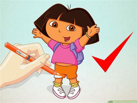 How To Draw Dora Step By Step