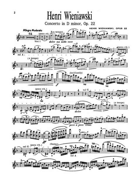 Henryk Wieniawski Violin Concerto No 2 Background And History
