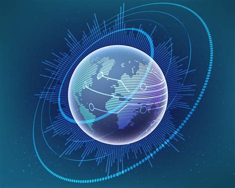 Global Internet Network Connection Concept Premium Vector