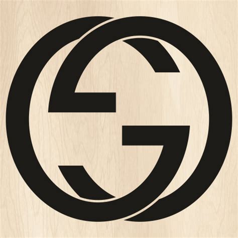Gucci Gg Black Logo Svg Gucci Logo Png Gucci Brand Vector File
