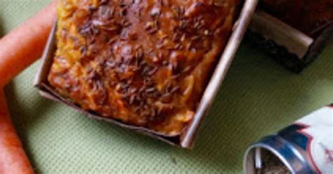 Cake salé carotte mimolette et cumin à servir à lapéro